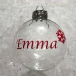 personalisierte Weihnachtskugel