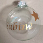 personalisierte Weihnachtskugel