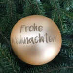 Personalisierte Weihnachtskugeln