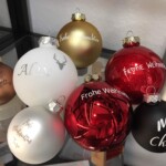 Personalisierte Weihnachtskugeln
